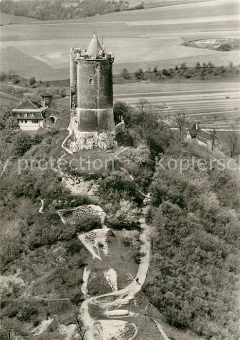 Bad Koesen Fliegeraufnahme Burg Saaleck vom Turm d