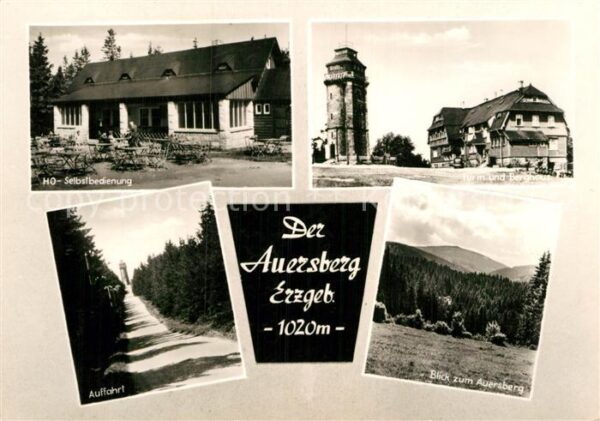 Auersberg Wildenthal Turm und Berghaus