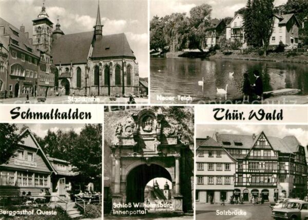 Schmalkalden Stadtkirche Salzbrücke Schloß-Wilhelmsb
