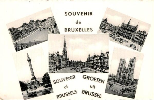 Bruxelles Bruessel Grote Markt Stadhuis Colonne du Congres