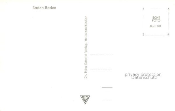 Baden-Baden Stadtpanorama Casino Kurpark – Bild 2