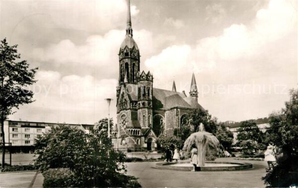 Rheydt Hauptkirche Platz Fontäne