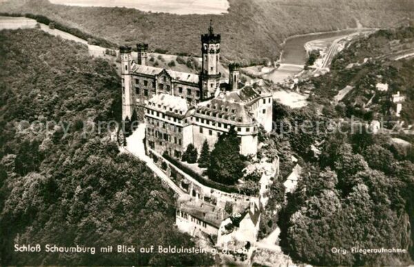 Balduinstein Schloss Schaumburg Fliegeraufnahme