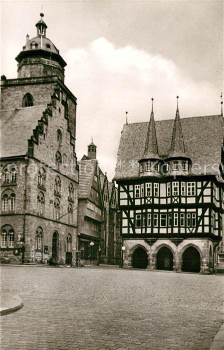 Alsfeld Marktplatz Rathaus Fachwerkhaus Histori