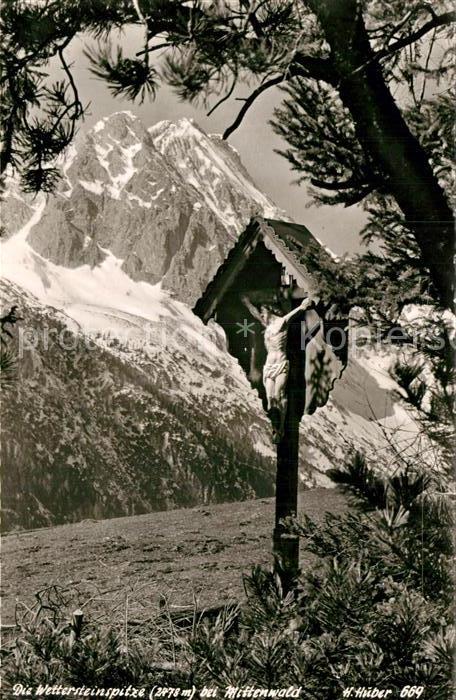 Mittenwald Bayern Kreuz Wettersteinspitze Wettersteingebi