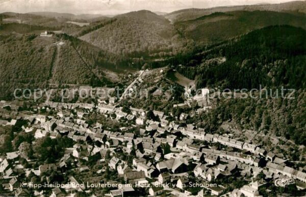Lauterberg Bad Blick vom Scholben Fliegeraufnahme
