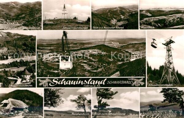 Schauinsland Günterstal Bergbahn Gipfel Steinwasen K