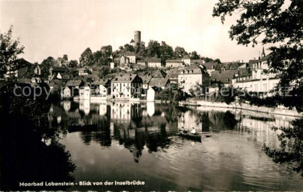 Bad Lobenstein Thueringen Blick von der Inselbrücke