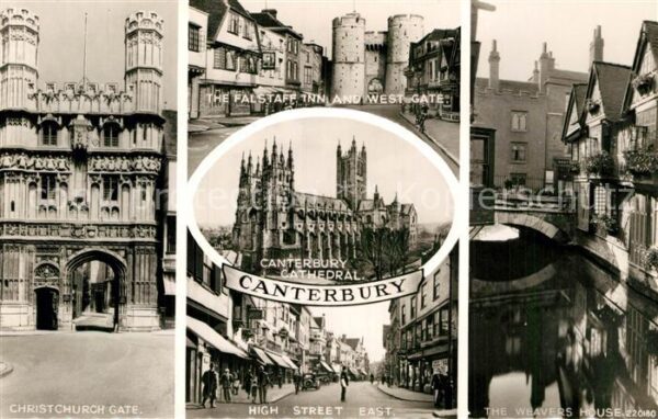 Canterbury Kent Christchurch Gate Falstaff Inn and West