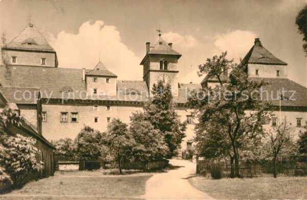 Augustusburg Südansicht der Burg