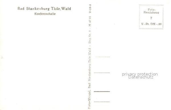 Bad Blankenburg Konferenzhalle Innenansicht Landschafts – Bild 2