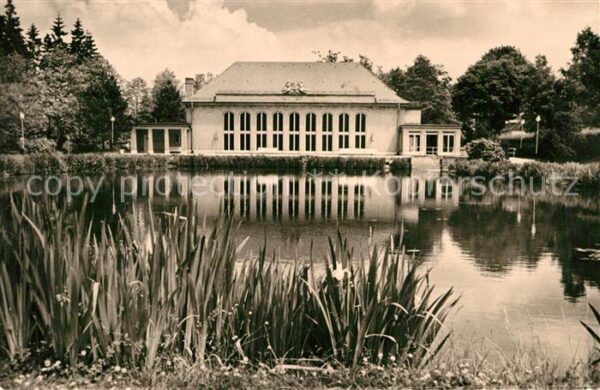 Bad Brambach Festhalle Teich Radiumbad FDGB Volkshei