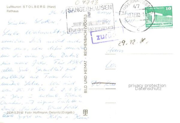Stolberg Harz Rathaus Fachwerkhaus – Bild 2