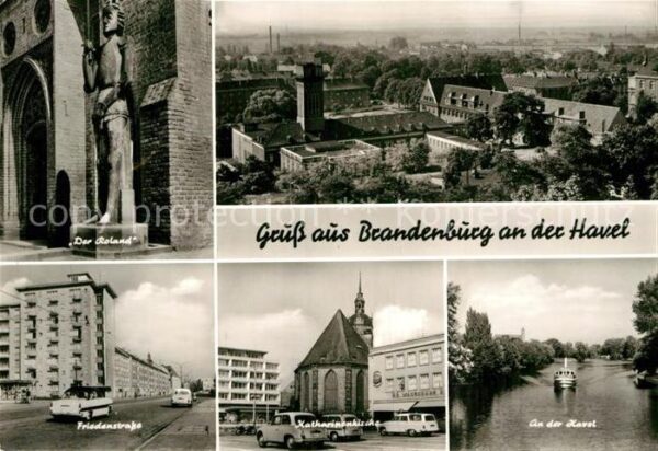 Brandenburg Havel Roland Statue Friedenstrasse Katharinen