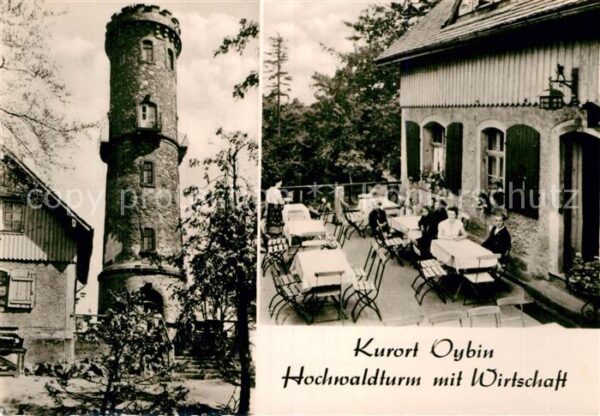 Oybin Hochwaldturm mit Wirtschaft Terrasse