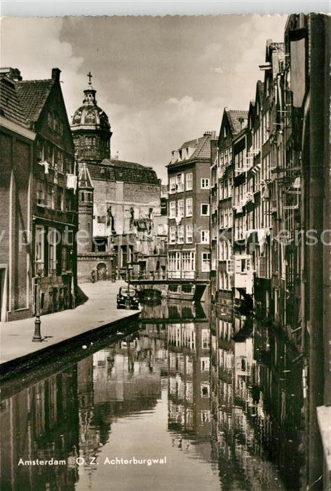 Amsterdam Niederlande Achterburgwal Gracht