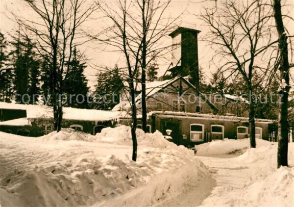 Karl-Marx-Stadt Gaststätte Adelsbergturm im Winter