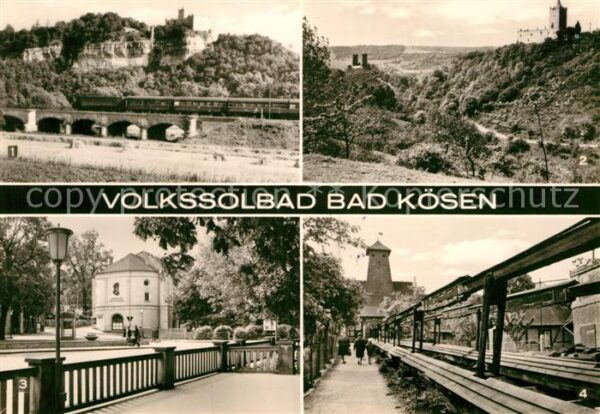 Bad Koesen Rudelsburg Burg Saaleck Sanatorium Kuns