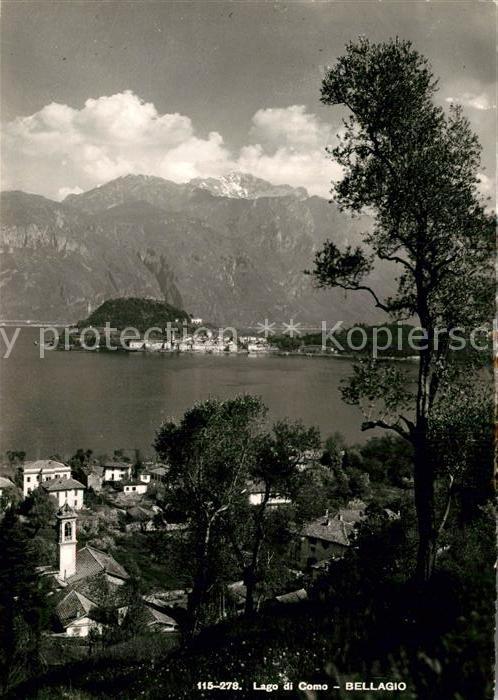 Bellagio Lago di Como Panorama Comer See Alpen