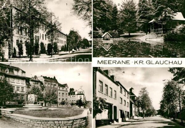 Meerane Linden Oberschule Stadtpark Weberbrunne