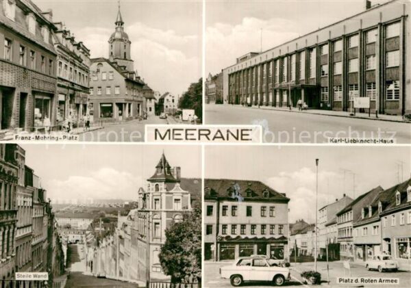 Meerane Franz Mehring Platz Karl Liebknecht Hau