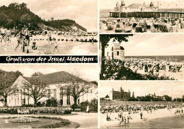 Insel Usedom Kölpinsee Strand Heringsdorf Kulturhaus