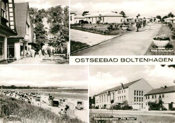 Boltenhagen Ostseebad Mittelweg FDGB Urlauberdorf FDGB Erholu