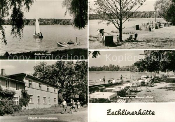 Zechlinerhuette Schlabornsee Badestrand FDGB Erholungsh