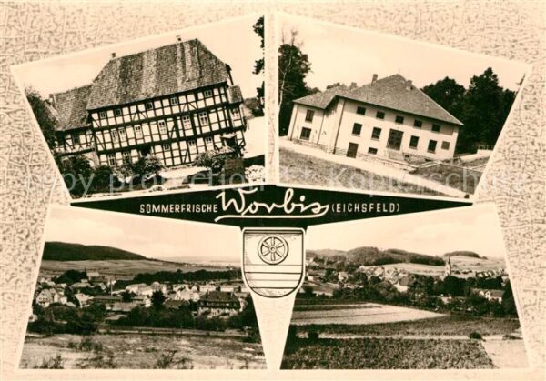 Worbis Sommerfrische Teilansichten Fachwerkhau