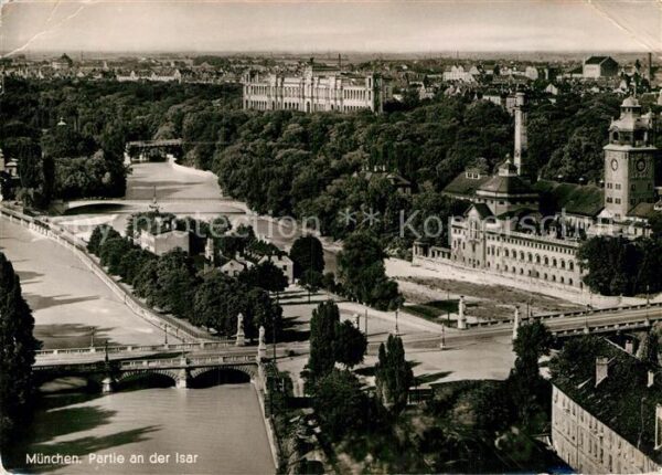 Muenchen Partie an der Isar