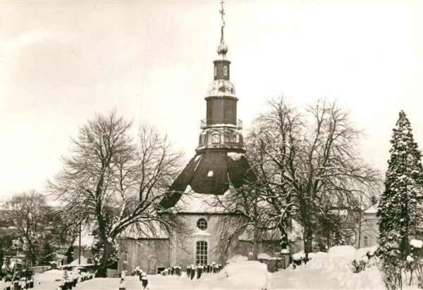 Seiffen Erzgebirge Ortsmotiv mit Kirche Kurort Spielzeugdo