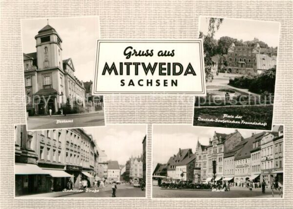 Mittweida Postamt Rochlitzer Strasse Platz der De