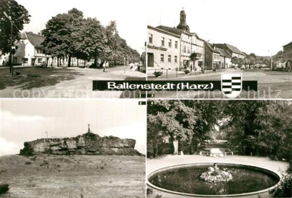 Ballenstedt Wilhelm Pieck Allee Grosser Gegenstein