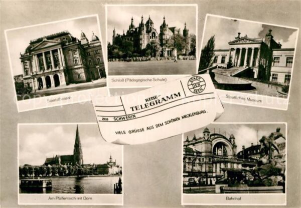 Schwerin Mecklenburg Staatstheater Schloss Pädagogische Schu