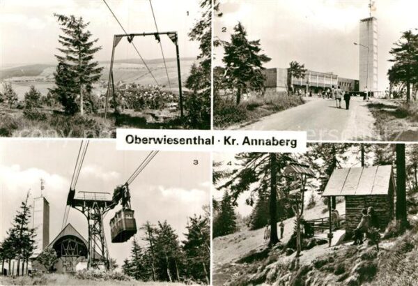 Oberwiesenthal Erzgebirge Panorama Blick vom Fichtelberg Fichtelb