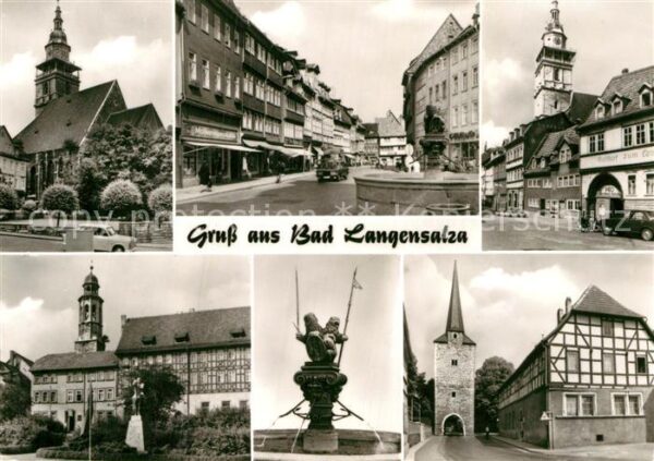 Bad Langensalza Marktkirche Marktstrasse Kornmarkt Thäl