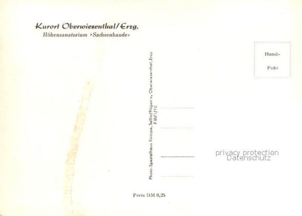 Oberwiesenthal Erzgebirge Höhensanatorium Sachsenbaude im Winter – Bild 2