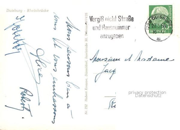 Duisburg Ruhr Rheinbrücke Binnenschifffahrt – Bild 2