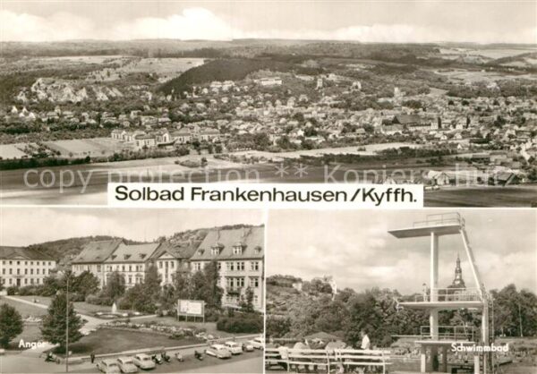Bad Frankenhausen Panorama Anger Schwimmbad Freibad Sprun