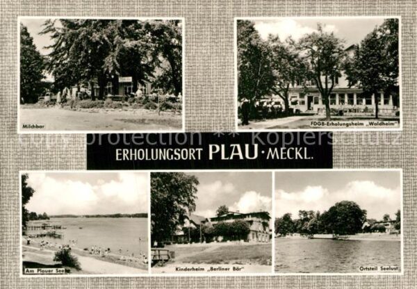 Plau See Milchbar FDGB Erholungsheim Waldheim Pl