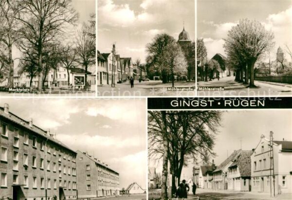 Gingst Marktplatz Mühlenstrasse Wohnblocks