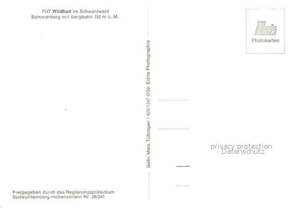 Wildbad Schwarzwald Sommerberg Bergbahn – Bild 2