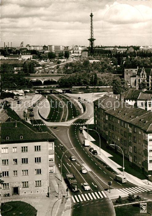Berlin Stadt-Autobahn Halenseestrasse Funkturm