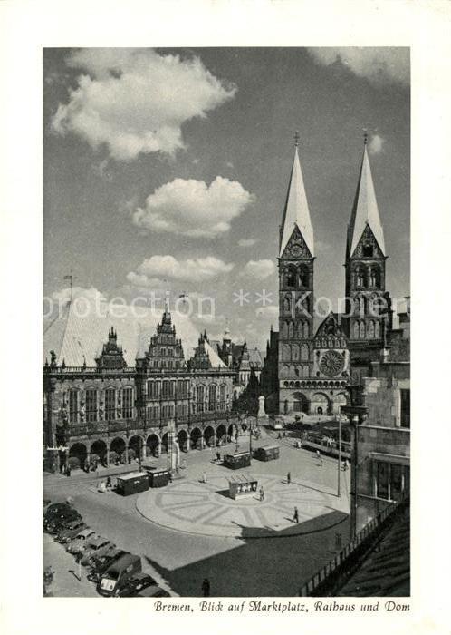 Bremen Marktplatz Rathaus Dom