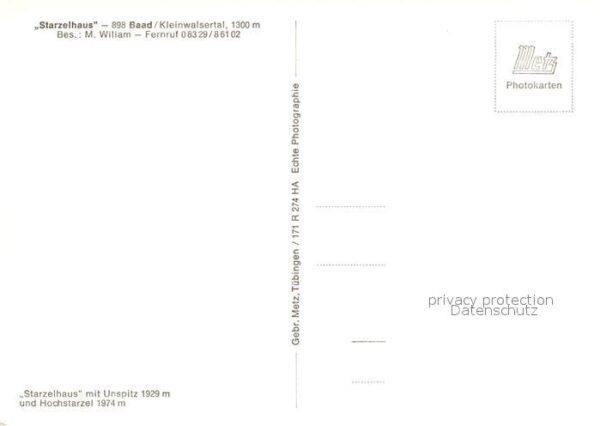 Baad Mittelberg Kleinwalsertal Starzelhaus Unspitz Hochstarzel – Bild 2