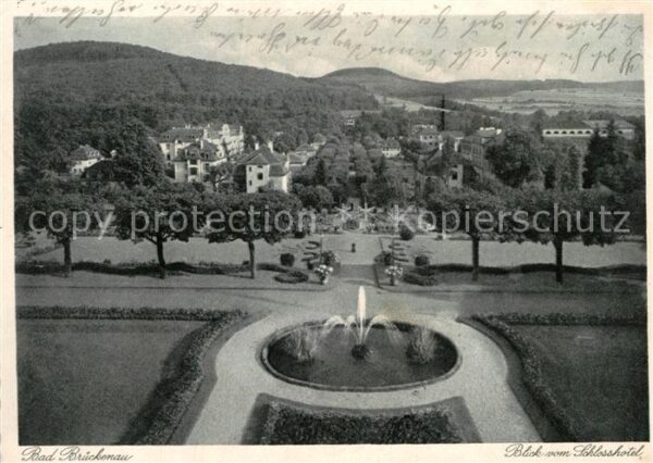 Bad Brueckenau Blick vom Schlosshotel