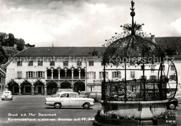 Bruck Mur Kornmesserhaus eiserner Brunnen