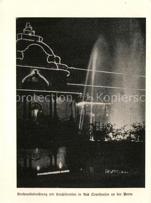 Bad Oeynhausen Kurhaus Leuchtfontäne