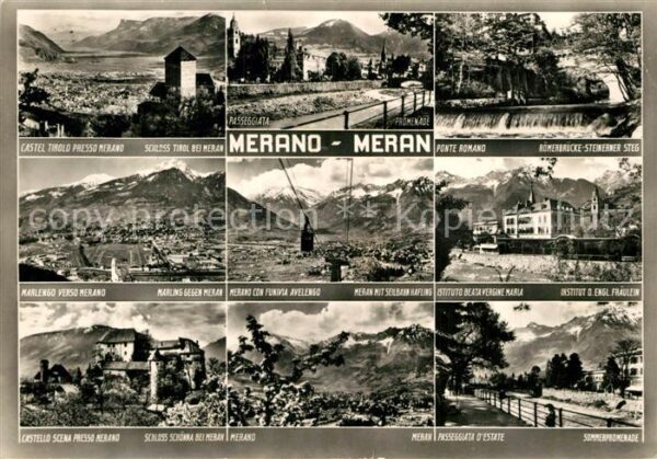 Merano Meran Ponte Romano Passeggiata Castel Tirolo