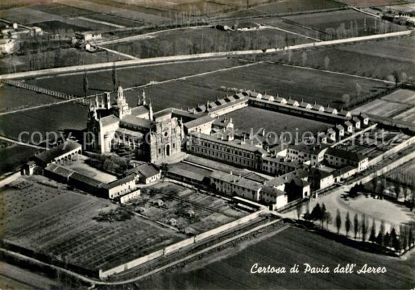 Certosa Di Pavia Fliegeraufnahme